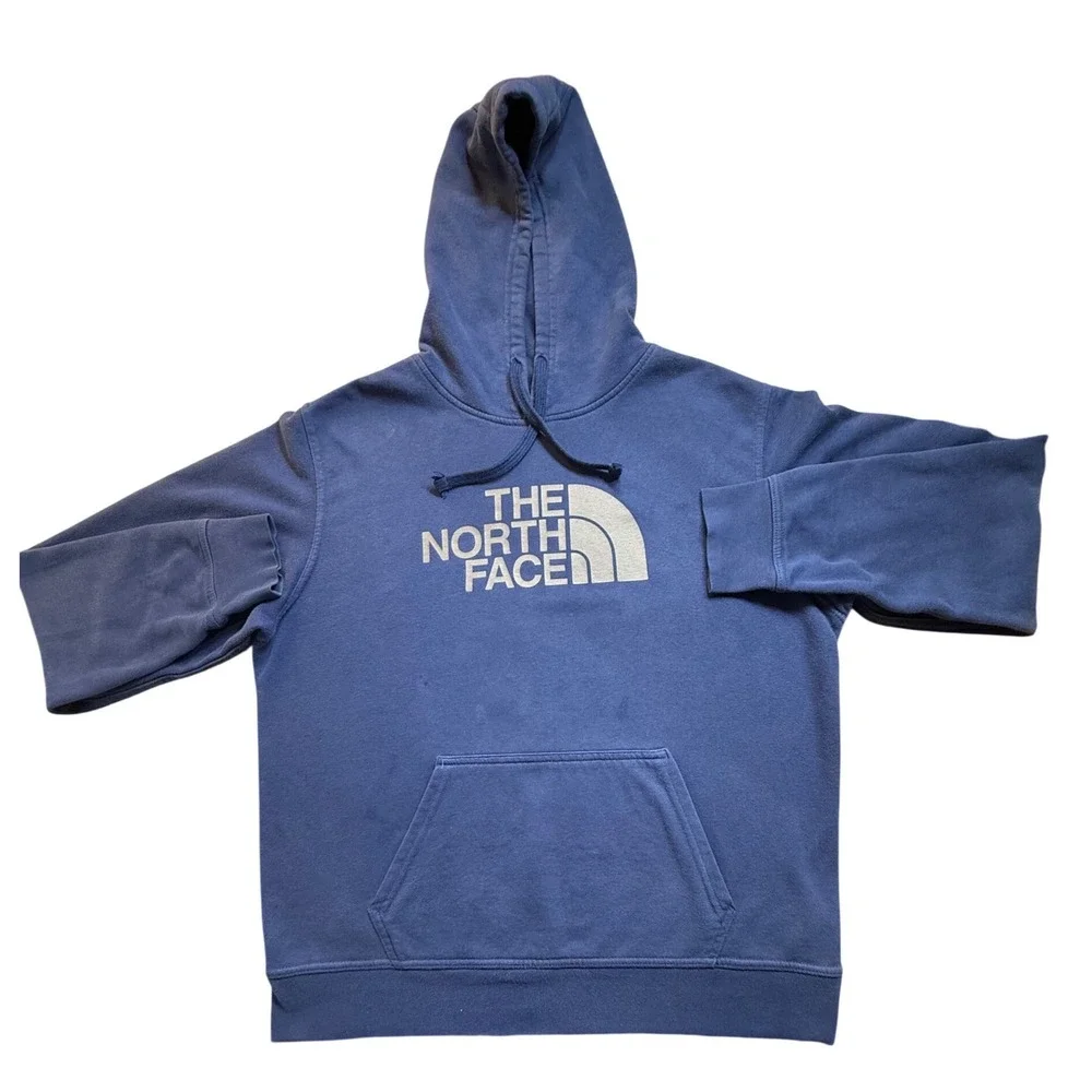 THE NORTH FACE Men M Half Dome Pullover Hoodie Blue/Gray Gorpcore‎ Outdoors